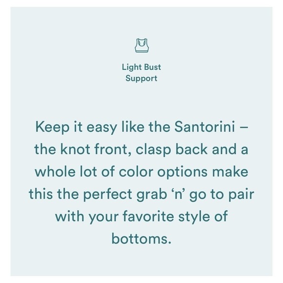 Andie The Santorini Top Women Sz XL Classic Triangle Bikini Adjustable Straps - Picture 10 of 12